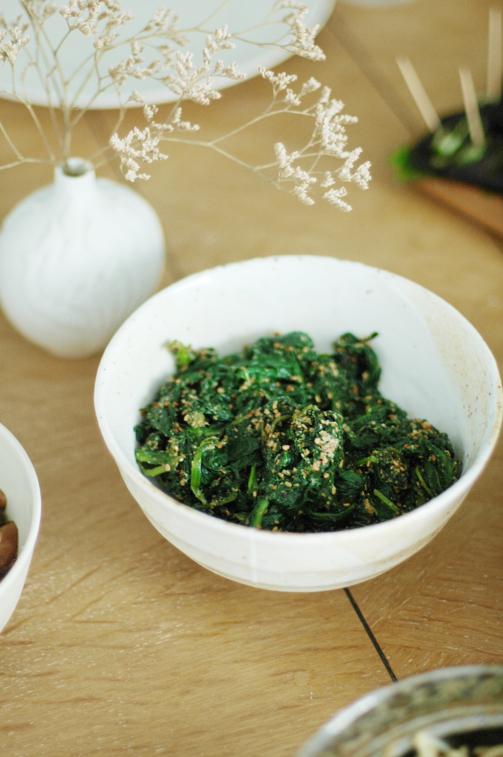 Salade d’épinards au sésame japonaise (horenso no gomaae) About Foood